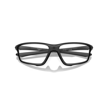 SatinBlack07 Oakley Crosslink Zero OO8076 men’s rectangular optical frame in lightweight O Matter material