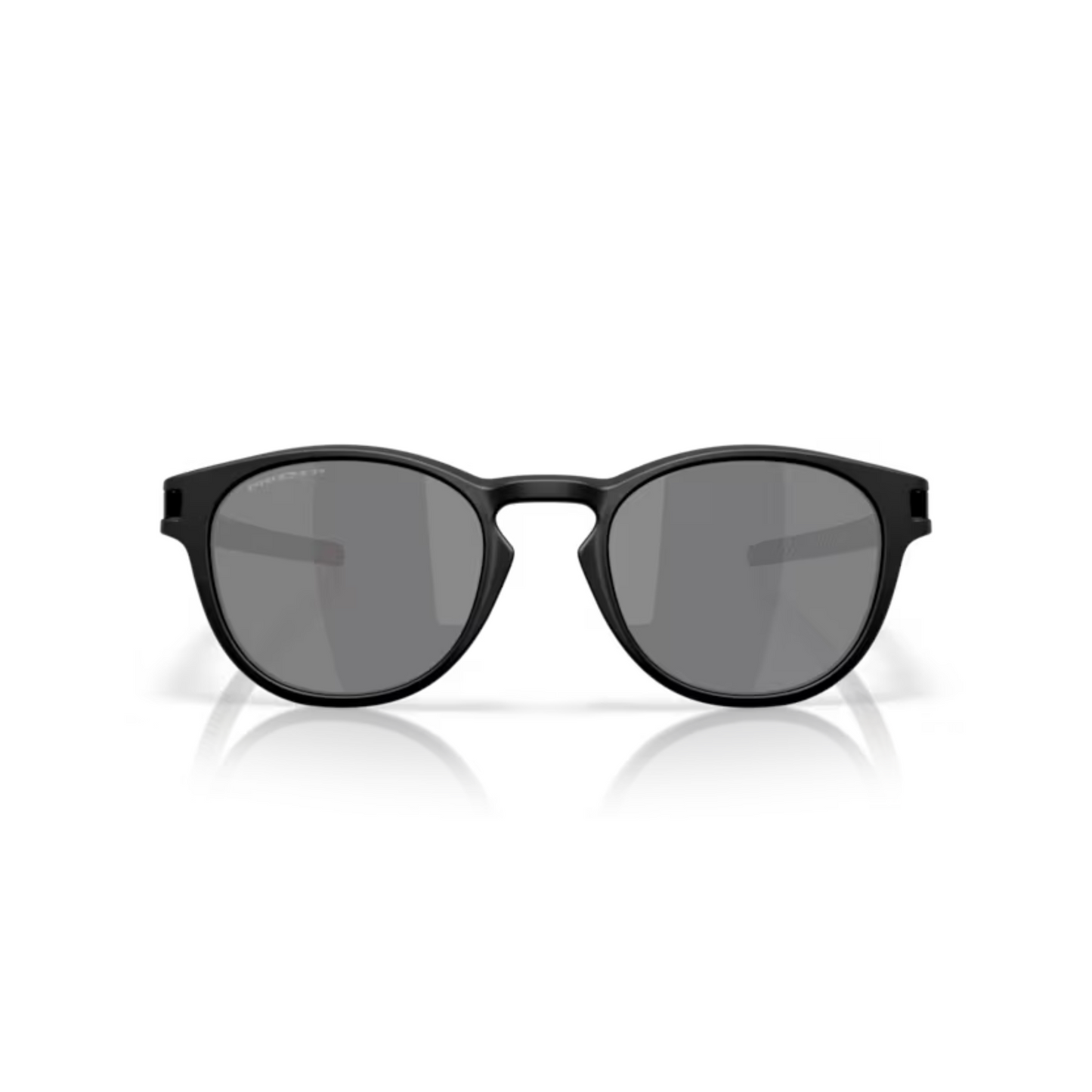 Oakley OO9265 MatteBlack74 Latch lifestyle sunglasses with lightweight O Matter frame and modern round-inspired styling.