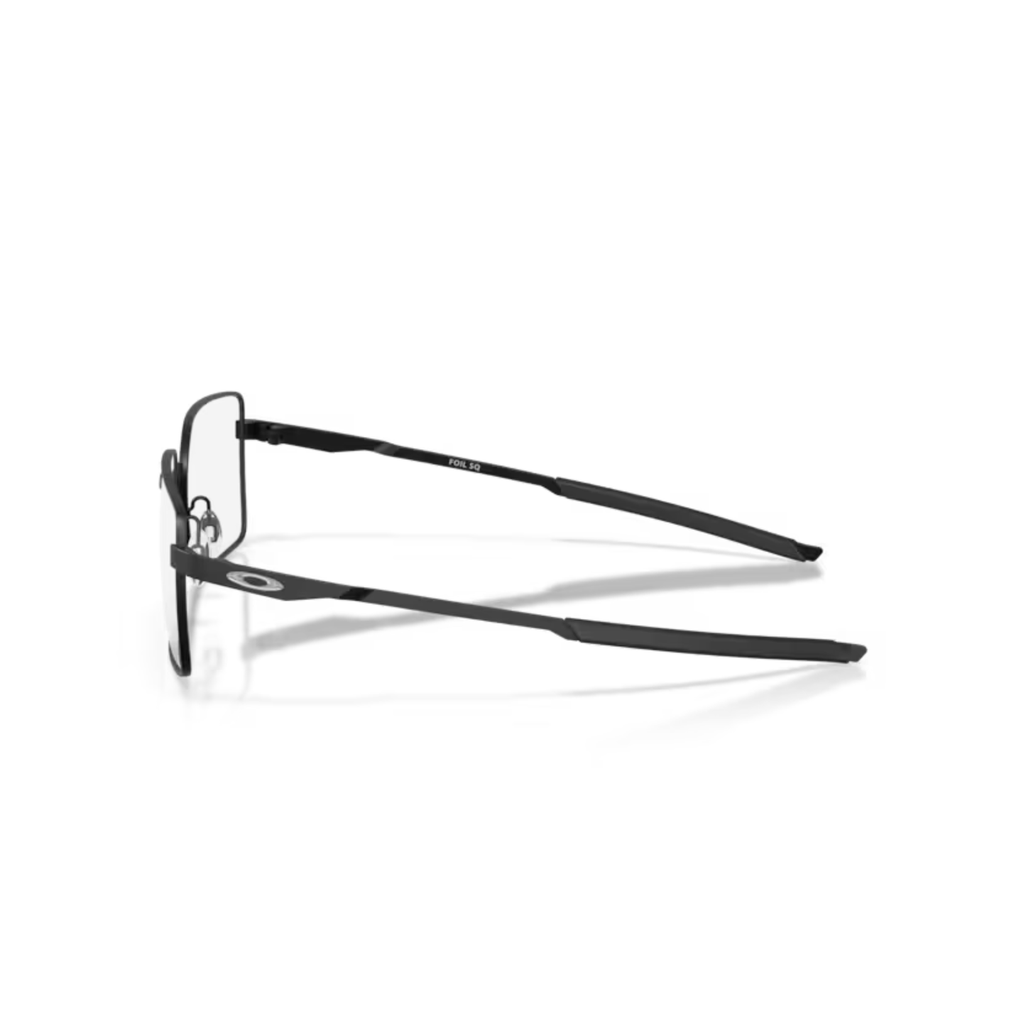 Oakley OX3062 Foil SQ square optical frame in lightweight ™ alloy for prescription lenses. Side View