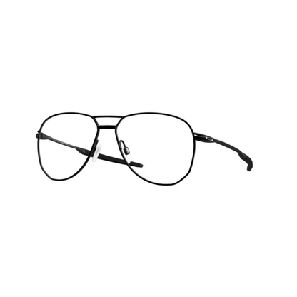 Oakley OX5077 titanium optical frame for men with lightweight full-rim design suitable for prescription lenses. Angle View 