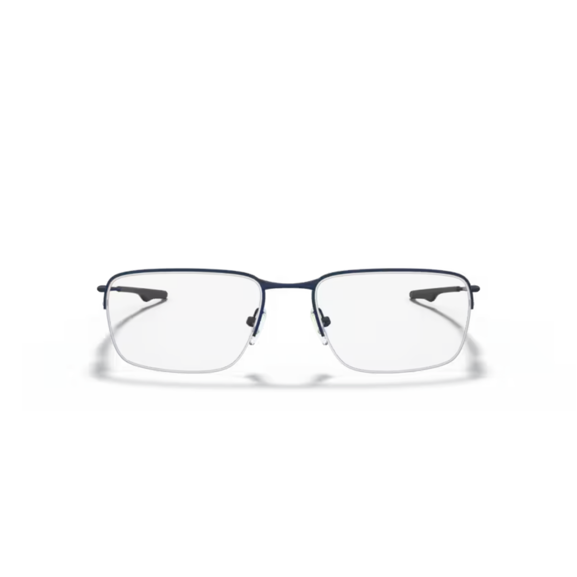 Oakley OX5148 Wingback SQ titanium optical frame featuring a lightweight full-rim Rectangle design for prescription lenses. Front View 