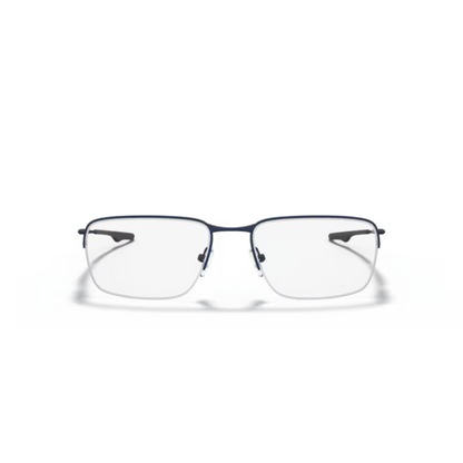 Oakley OX5148 Wingback SQ titanium optical frame featuring a lightweight full-rim Rectangle design for prescription lenses. Front View 