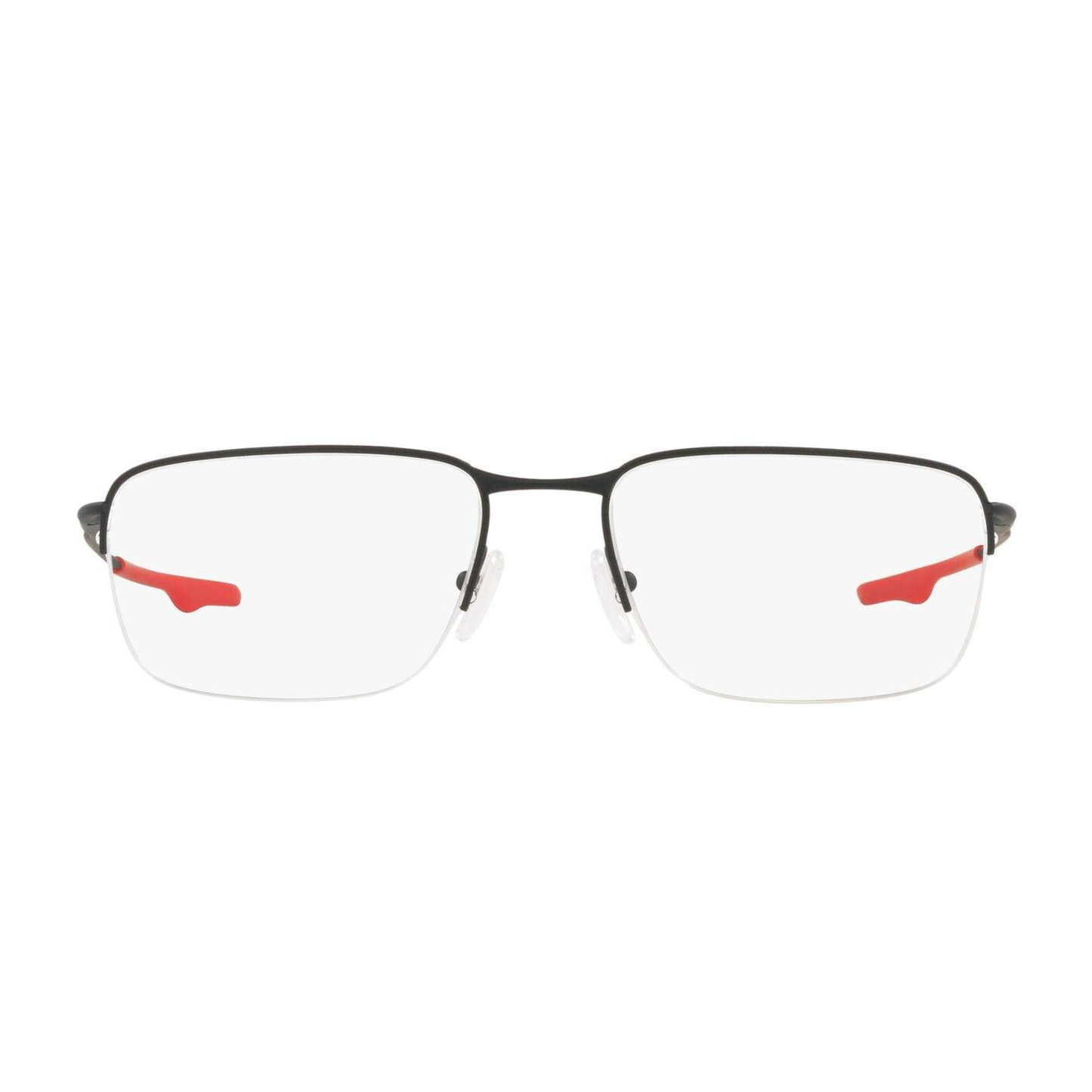 Oakley OX5148 Wingback SQ titanium optical frame featuring a lightweight full-rim Rectangle design for prescription lenses. Front View 