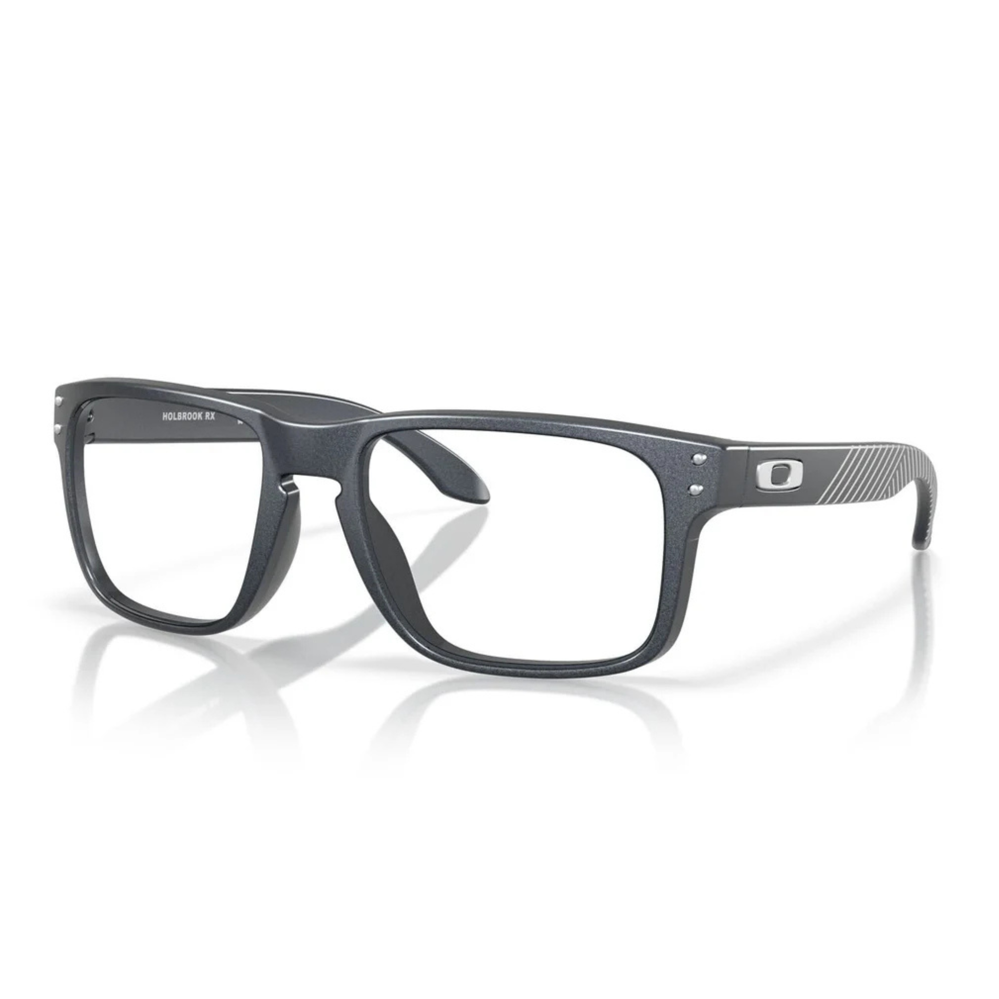 Oakley OX8156 Holbrook RX square optical frame featuring lightweight O Matter™ construction for prescription lenses. Angle View 