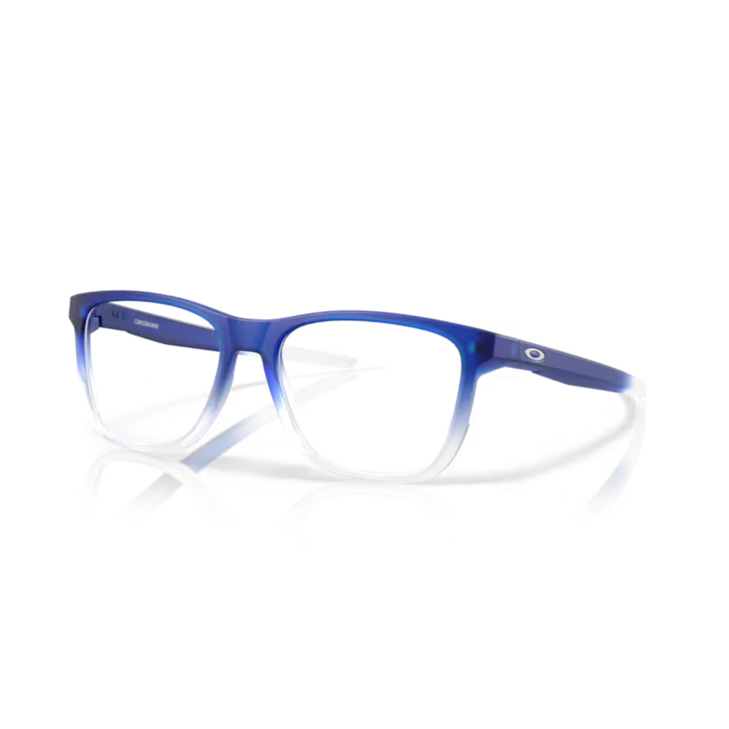 Oakley OX8163 Matt Clear Crystal Blue/11 Centerboard sporty square eyeglasses with full-rim lightweight optical frame
