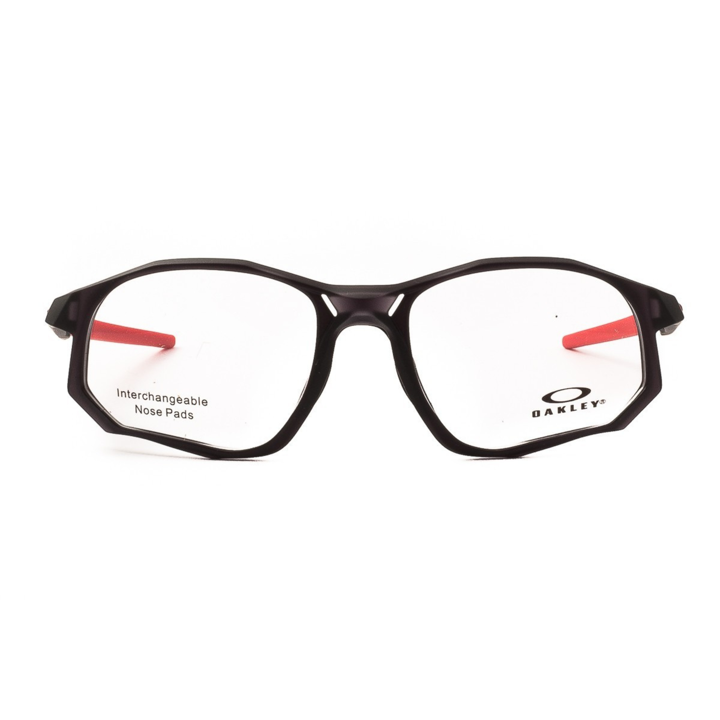 Oakley OX8171 Trajectory optical frame in lightweight O Matter™ with a full-rim rectangular design for prescription lenses. Front View 