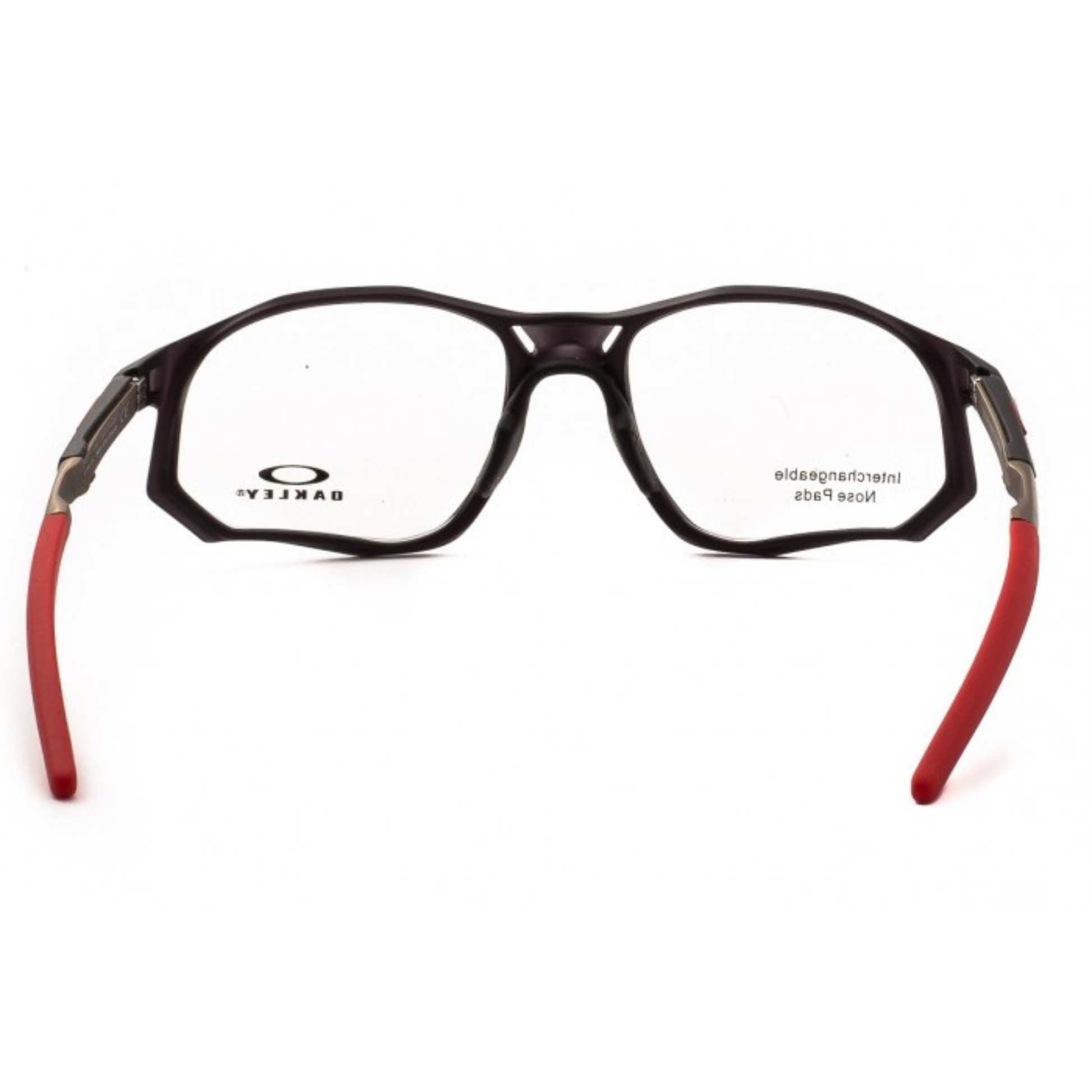 Oakley OX8171 Trajectory optical frame in lightweight O Matter™ with a full-rim rectangular design for prescription lenses. Back View