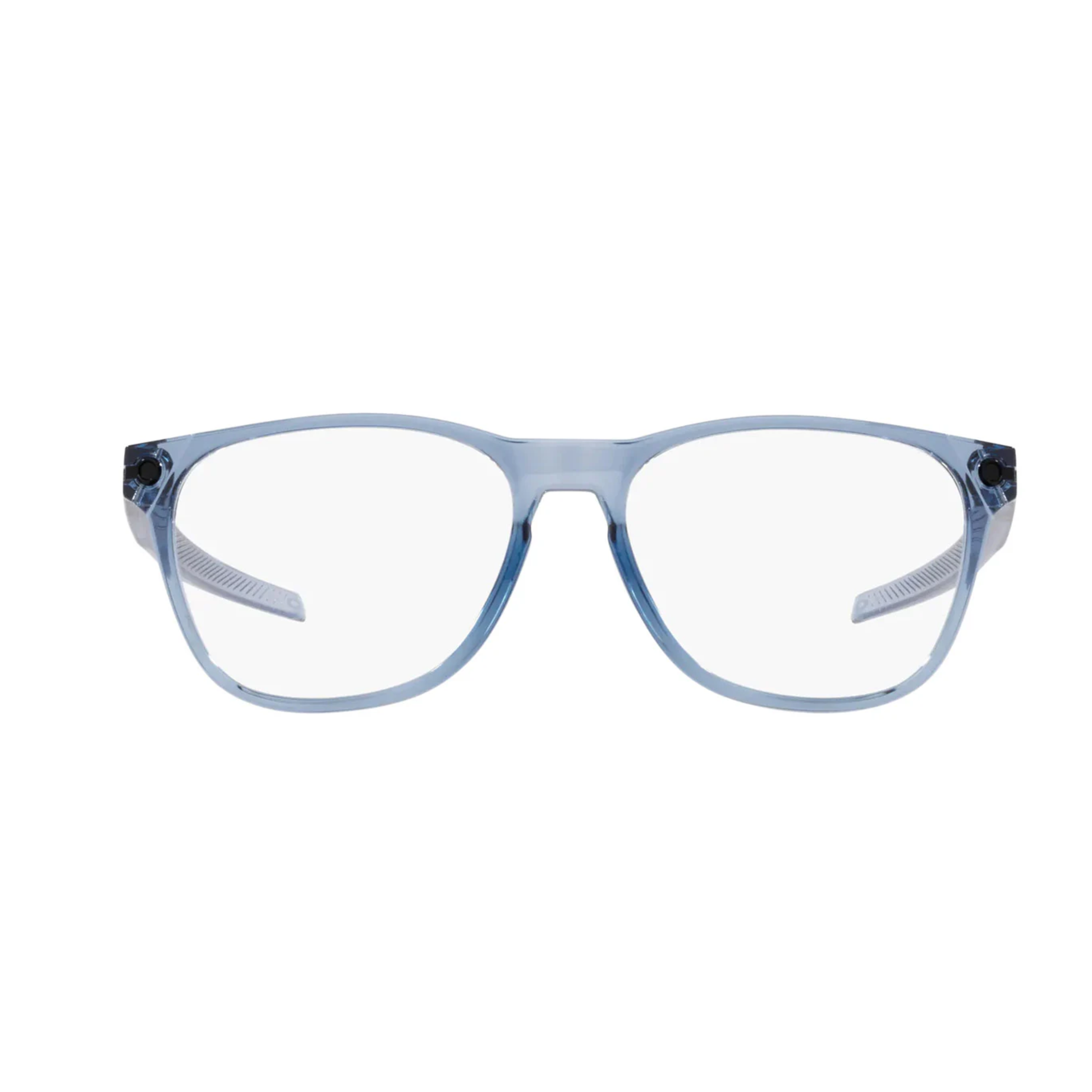 Oakley OX8177 Ojector RX optical frame in lightweight O Matter™ featuring a full-rim rectangular design for prescription lenses. Front View 