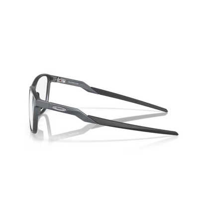  Oakley OX8186 Matt Blue/04 Futurity sporty square eyeglasses with lightweight full-rim O Matter frame and athletic everyday styling.