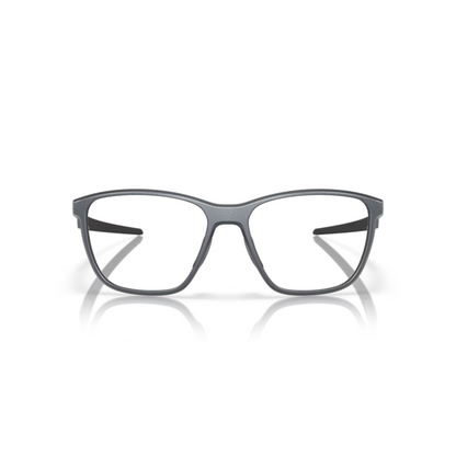  Oakley OX8186 Matt Blue/04 Futurity sporty square eyeglasses with lightweight full-rim O Matter frame and athletic everyday styling.