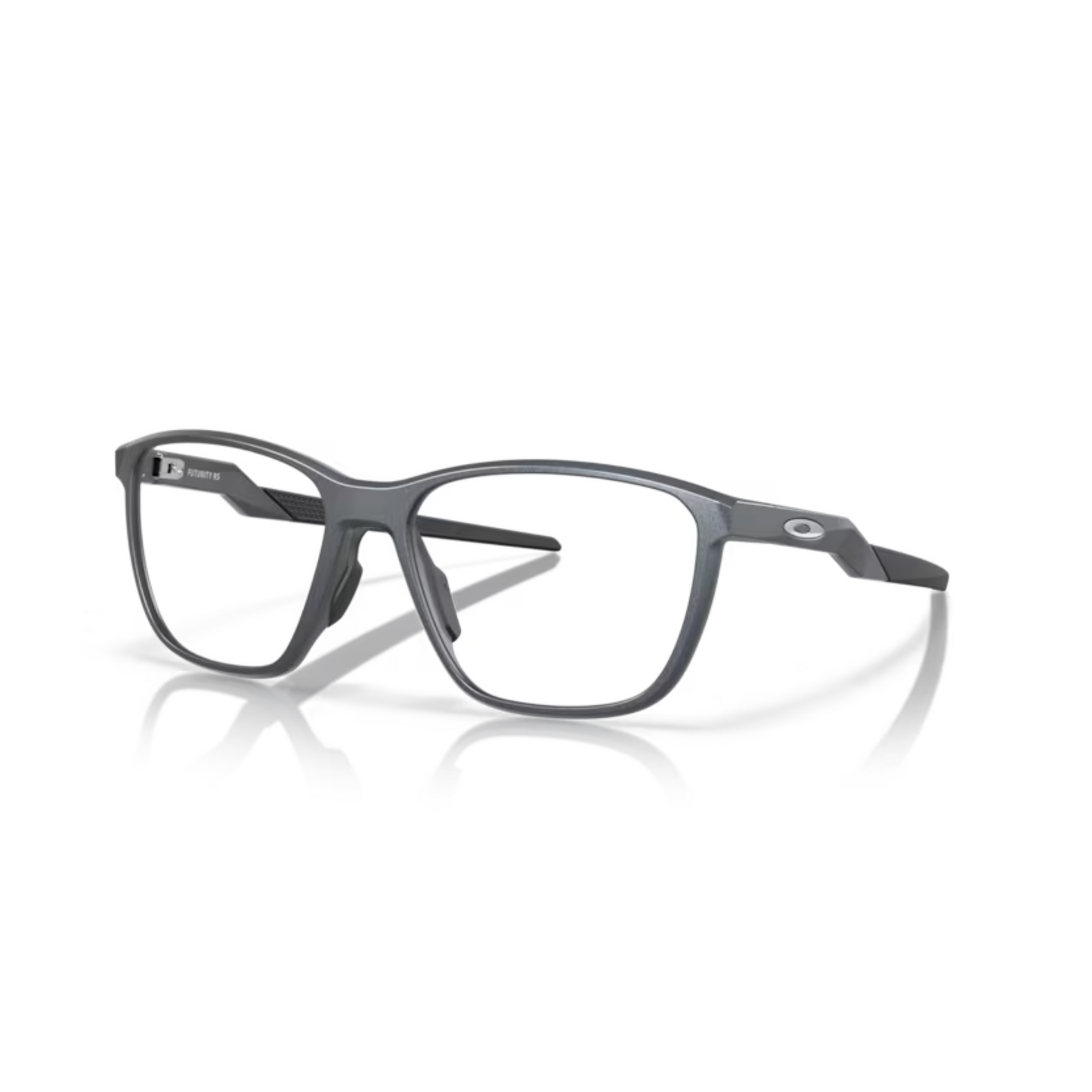  Oakley OX8186 Matt Blue/04 Futurity sporty square eyeglasses with lightweight full-rim O Matter frame and athletic everyday styling.