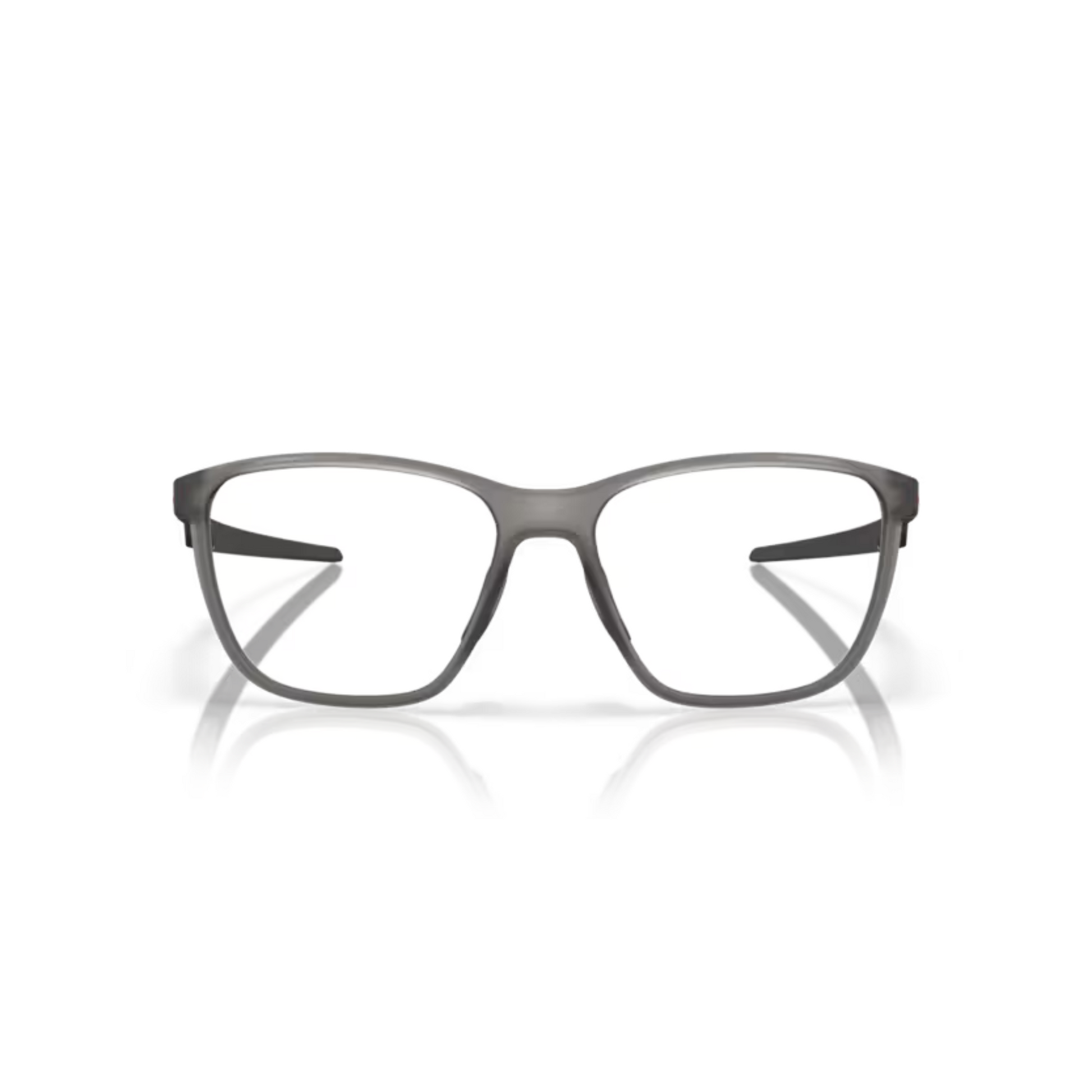 Oakley OX8186 Smoke Grey/02 Futurity sporty square eyeglasses with lightweight full-rim O Matter frame and athletic everyday styling.
