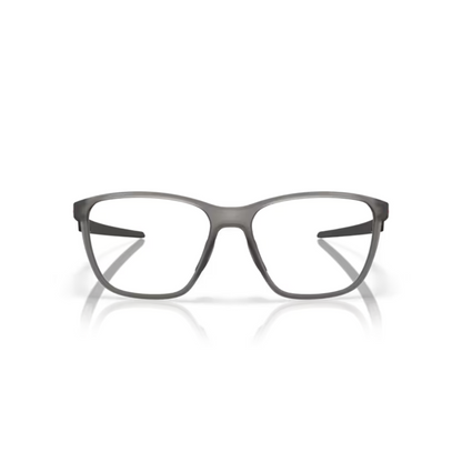 Oakley OX8186 Smoke Grey/02 Futurity sporty square eyeglasses with lightweight full-rim O Matter frame and athletic everyday styling.