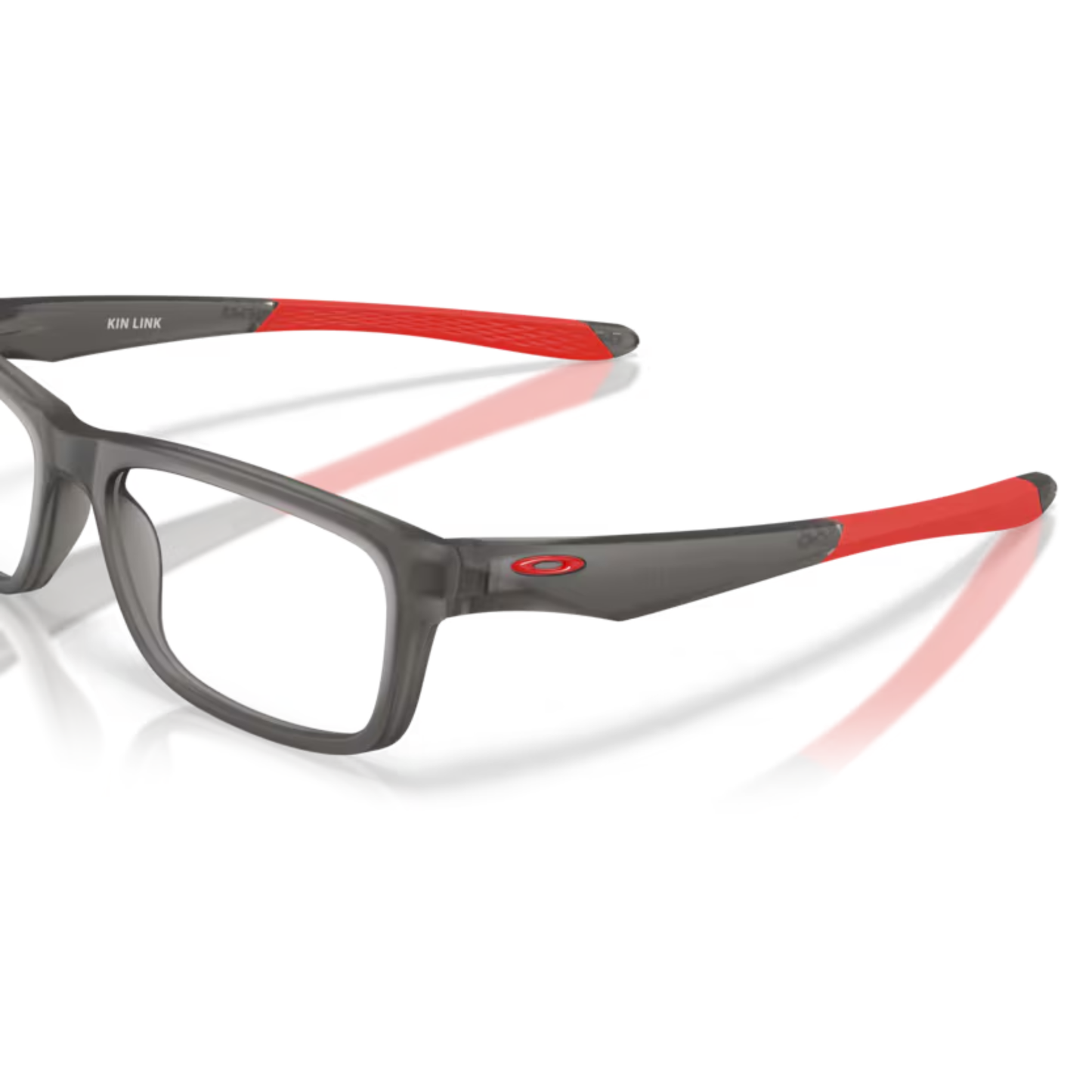 Oakley OY8033 Kin Link kids rectangle full-rim optical frame for prescription eyewear.