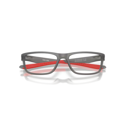 Oakley OY8033 Kin Link kids rectangle full-rim optical frame for prescription eyewear.
