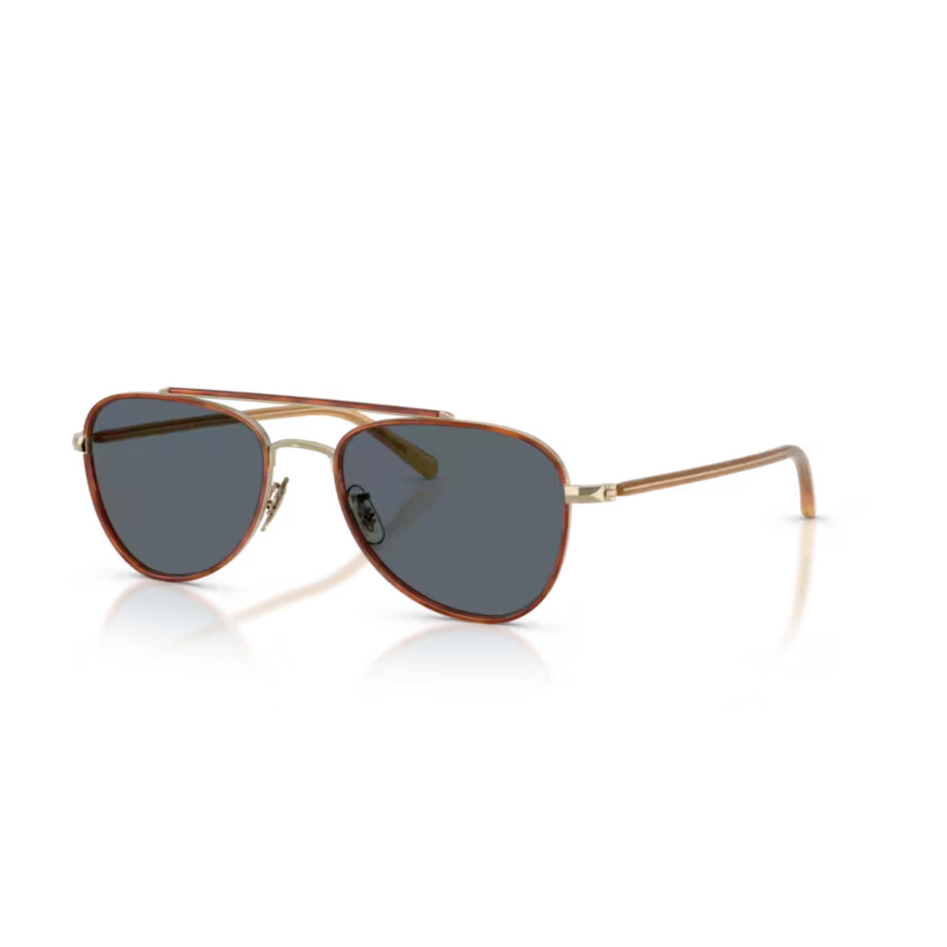 “Oliver Peoples OV1372ST Sacoye 5035R5 Gold Aviator Sunglasses”