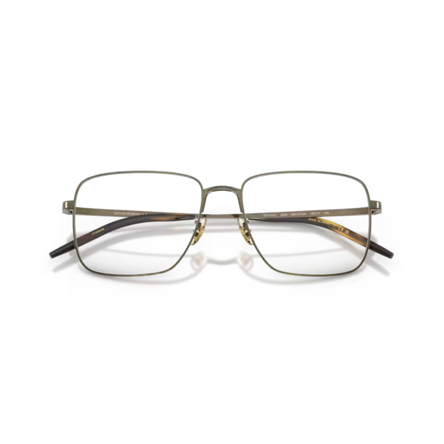 Oliver Peoples OV1374T Welston Antique Gold Navigator Titanium Eyeglasses Frame