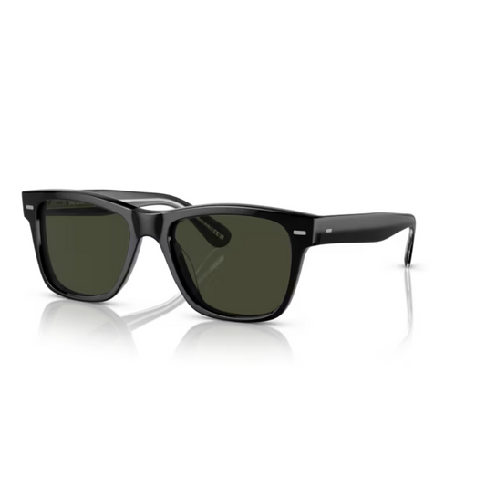 Oliver Peoples OV5393SU Black Square Polarized Sunglasses With G15 Lenses