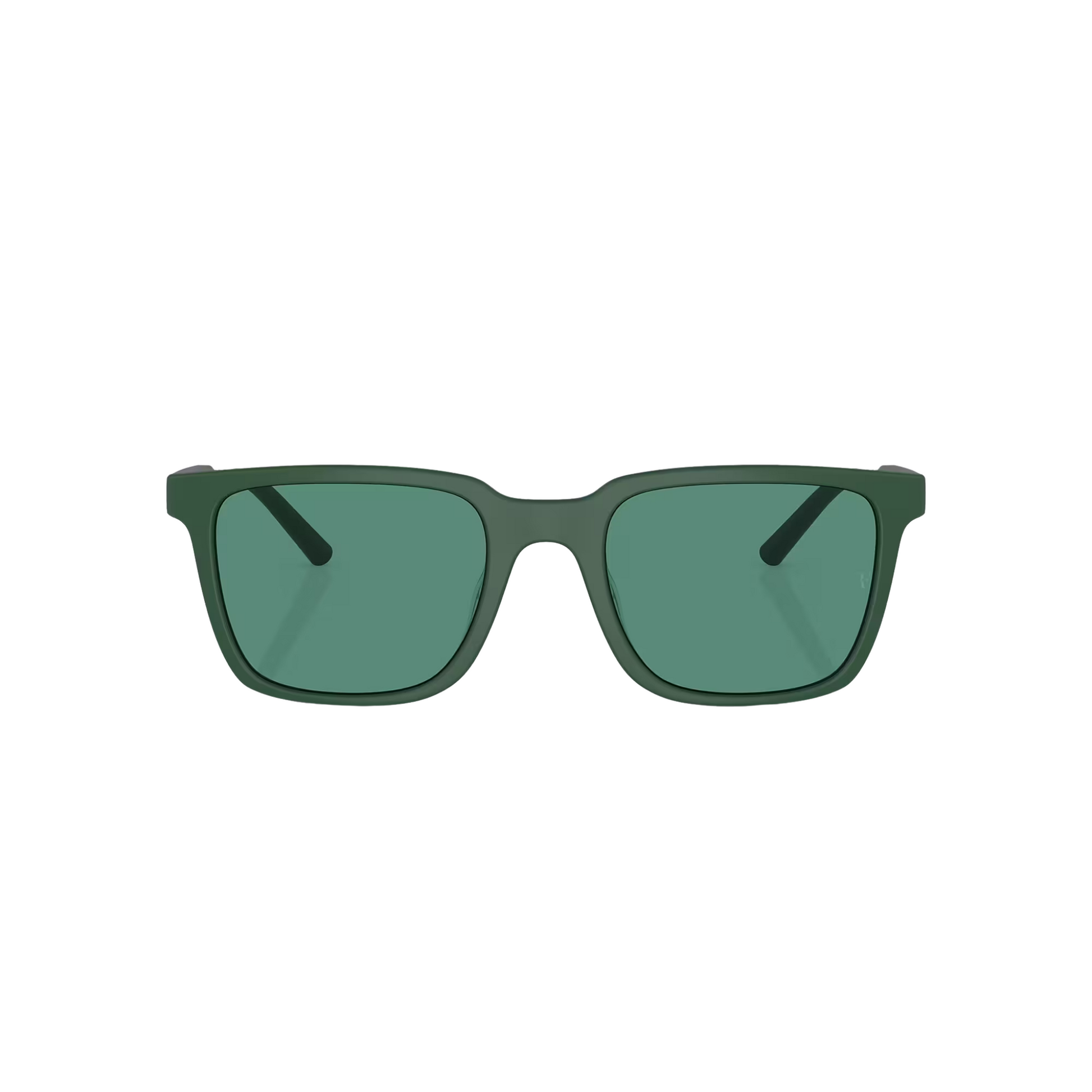 Oliver Peoples OV5553SU Mr Federer Khaki Green Square Sunglasses With Green Lenses