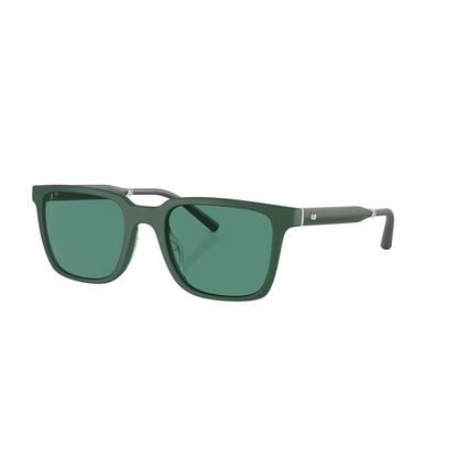 Oliver Peoples OV5553SU Mr Federer Khaki Green Square Sunglasses With Green Lenses