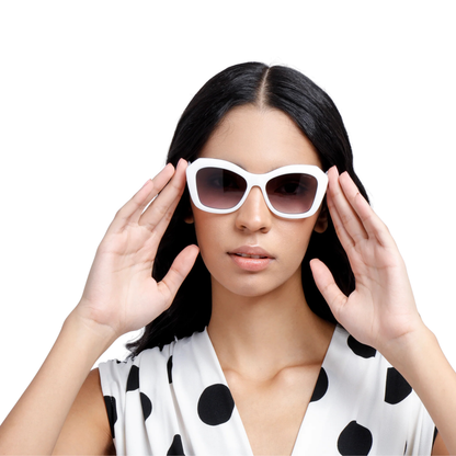 OP10177 women’s geometric cat-eye sunglasses with stylish lightweight designer frame from Eye World Optics