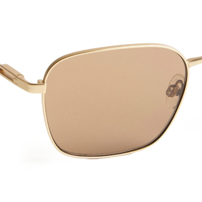 OP10218 unisex square sunglasses with premium metal frame and UV-protected lenses