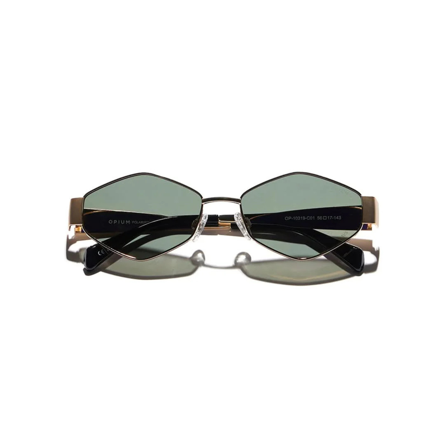 Opium OP10319 Women's Hexagon Polarized Sunglasses Front View