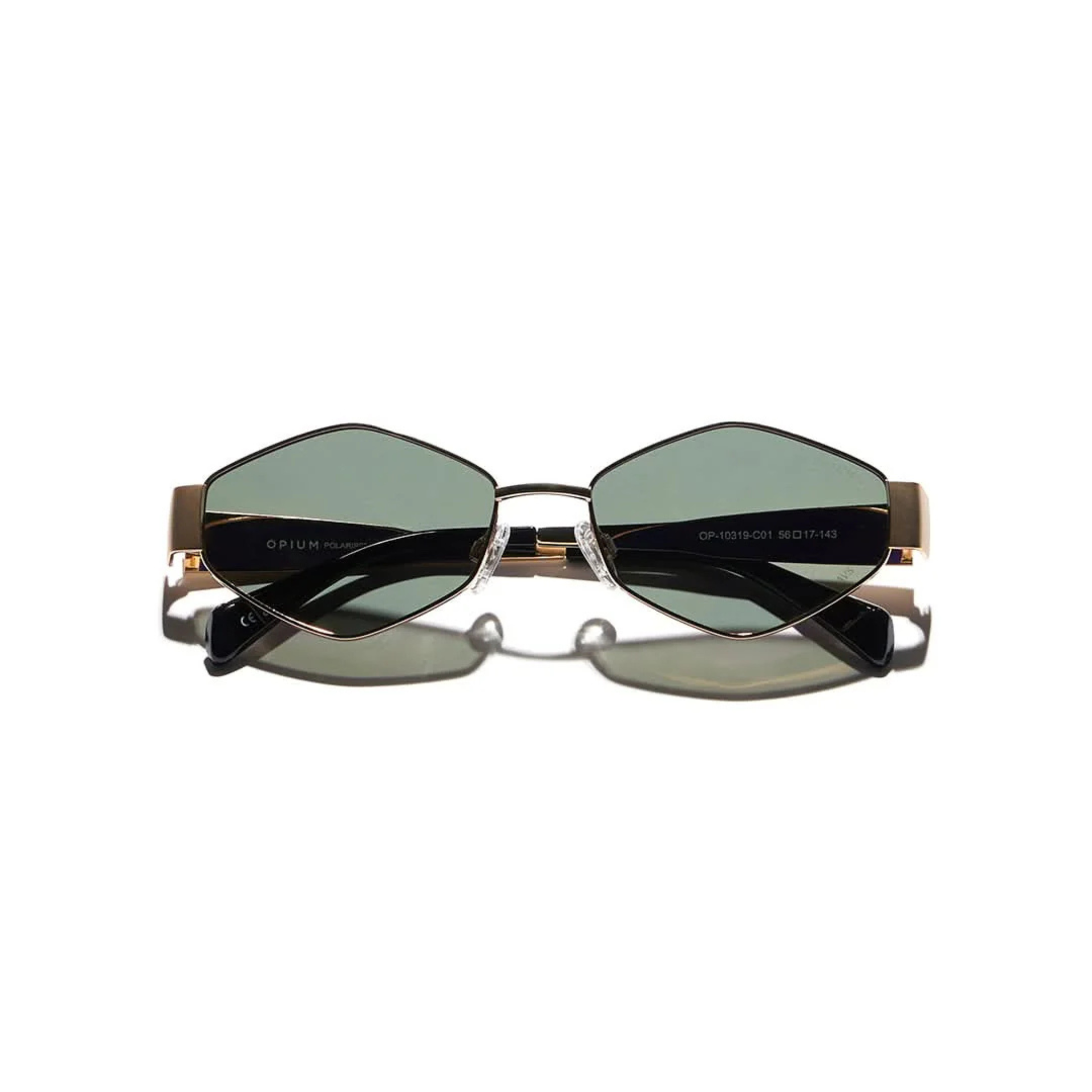 Opium OP10319 Women's Hexagon Polarized Sunglasses Front View