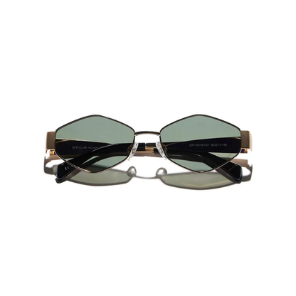 Opium OP10319 Women's Hexagon Polarized Sunglasses Front View