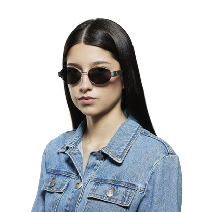 Opium OP10318 C01 premium metal sunglasses with lightweight frame and 100% UV protection. Model View