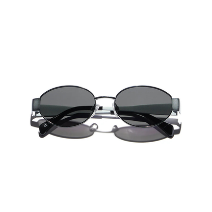 Opium OP10318 C01 premium metal sunglasses with lightweight frame and 100% UV protection. Front View