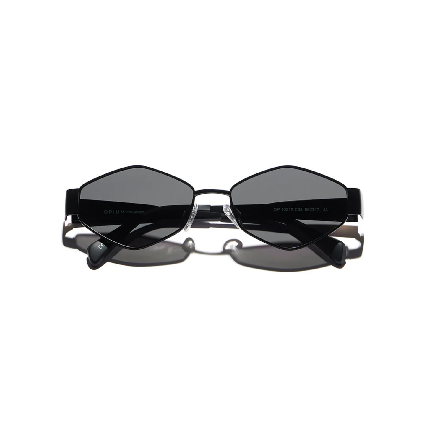 Opium OP10319 Women's Hexagon Polarized Sunglasses Front View