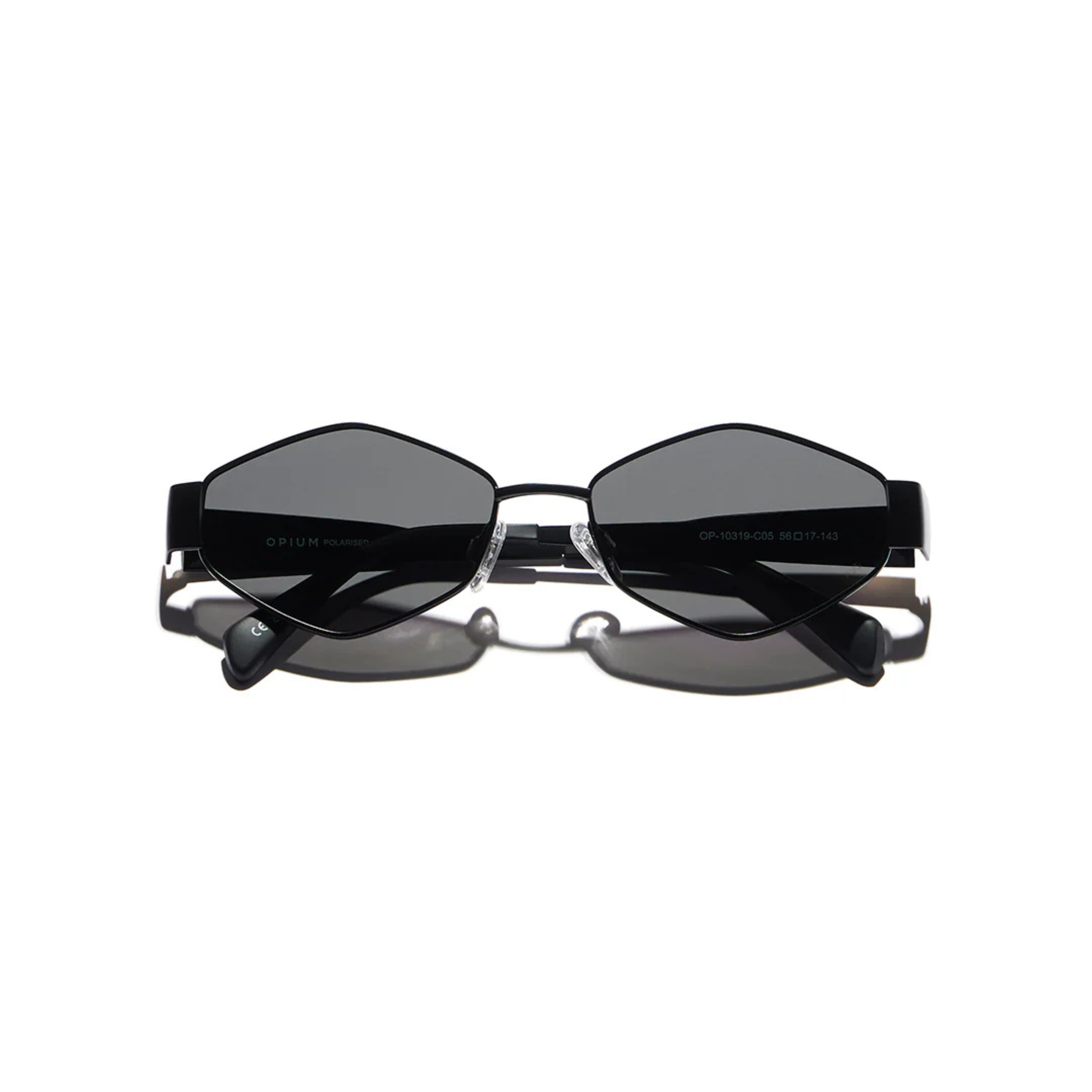 Opium OP10319 Women's Hexagon Polarized Sunglasses Front View