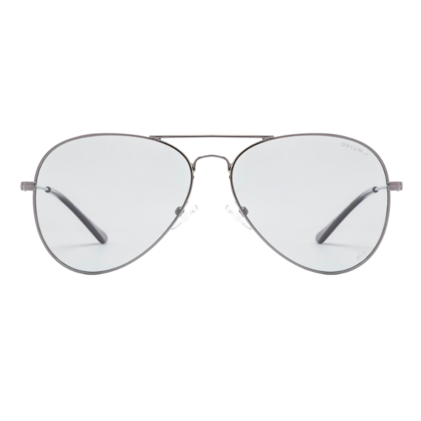 OPIUM OP1200 aviator polarized sunglasses with sleek metal full-rim frame