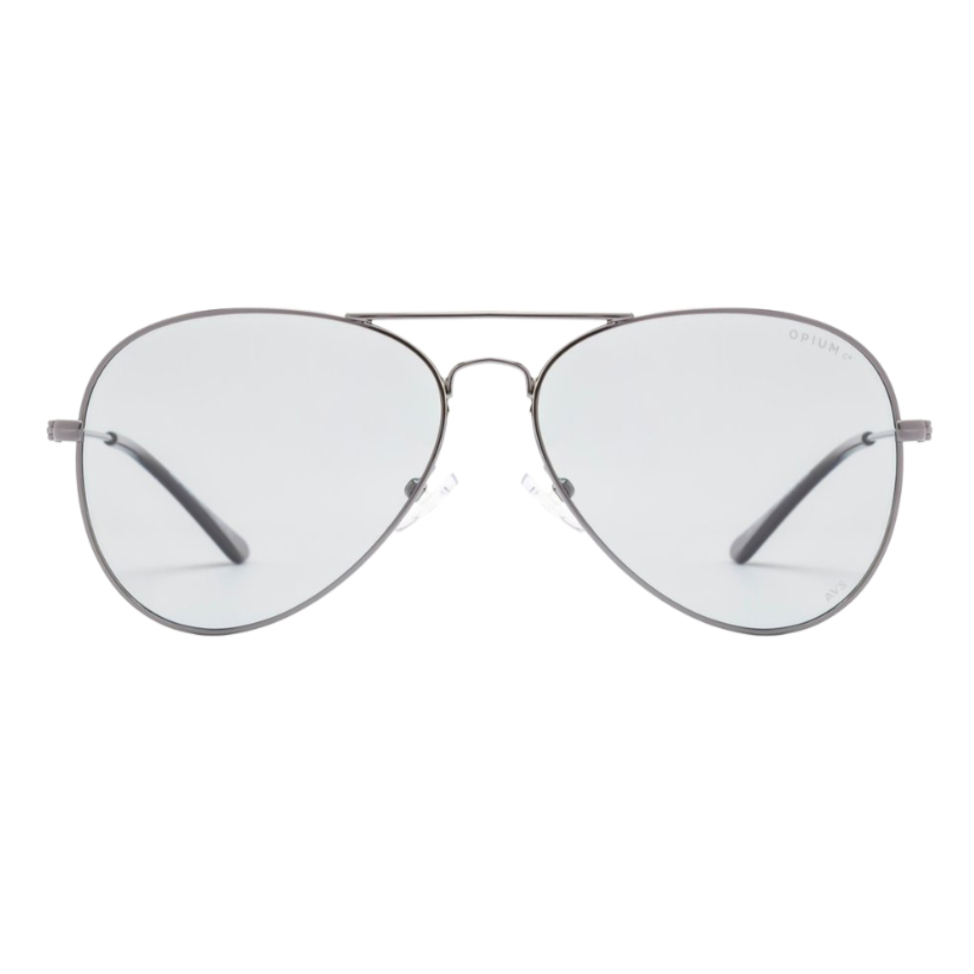 OPIUM OP1200 aviator polarized sunglasses with sleek metal full-rim frame