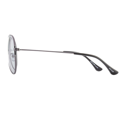 OPIUM OP1200 aviator polarized sunglasses with sleek metal full-rim frame