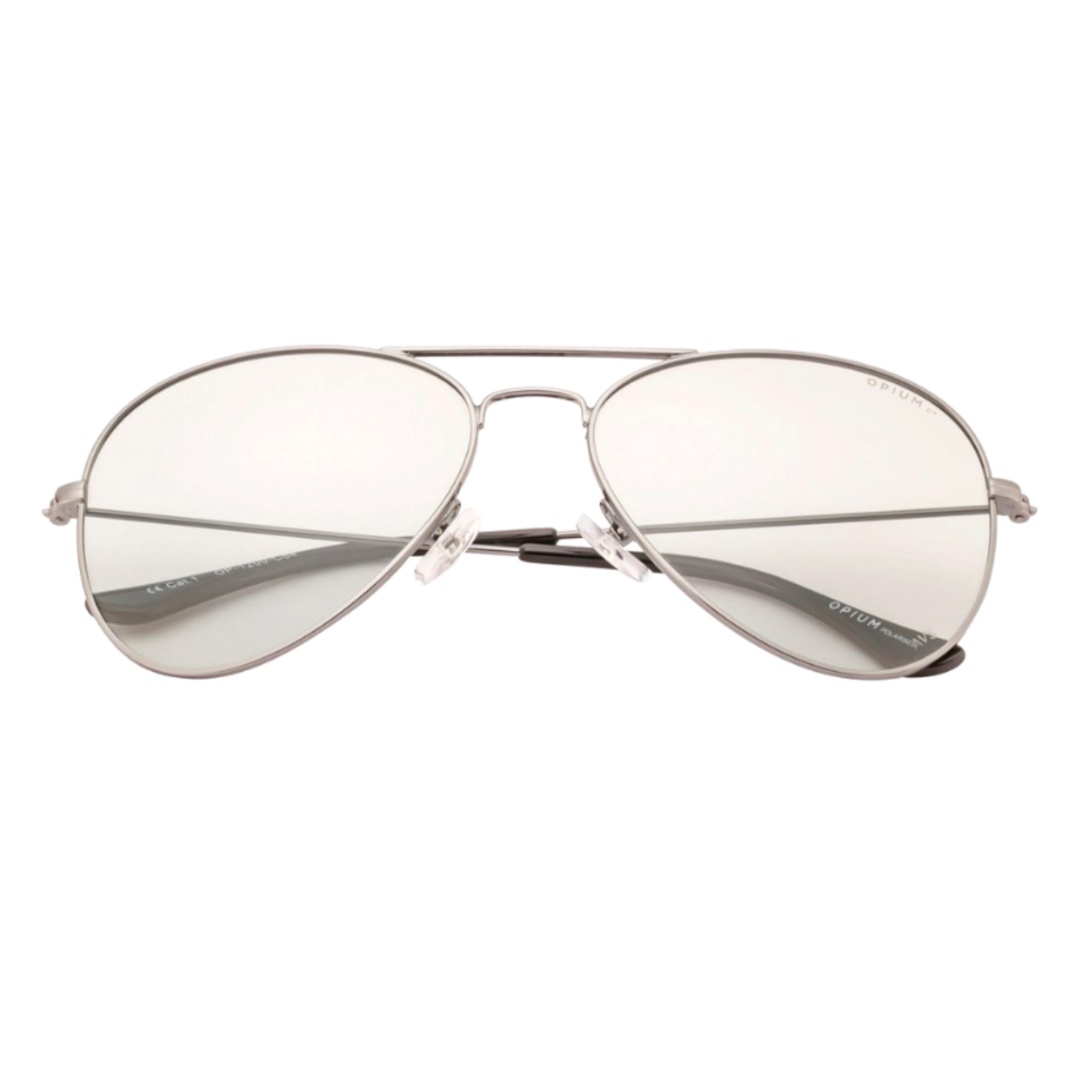 OPIUM OP1200 aviator polarized sunglasses with sleek metal full-rim frame