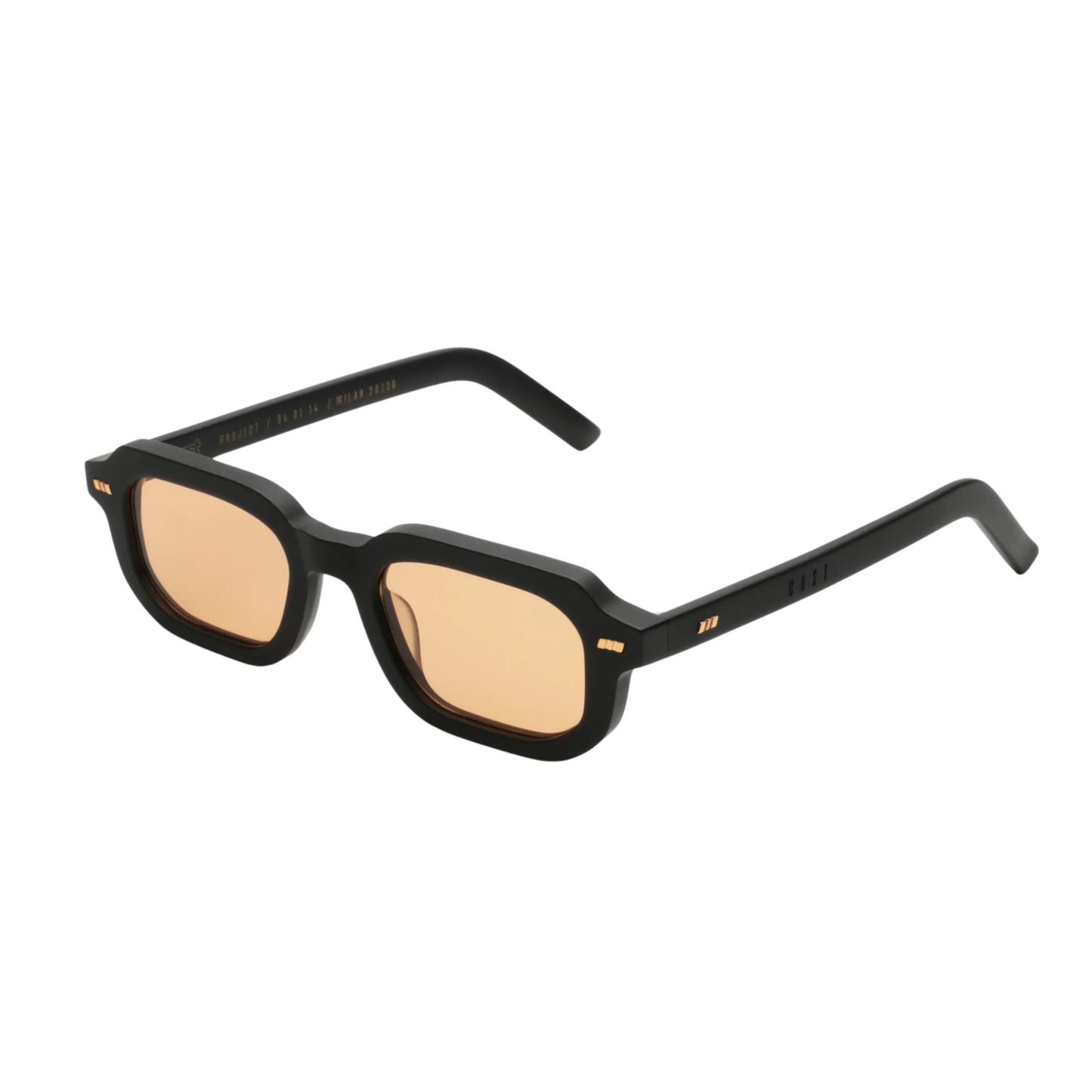 SandstoneBlack Pai rectangle sunglasses for unisex wear