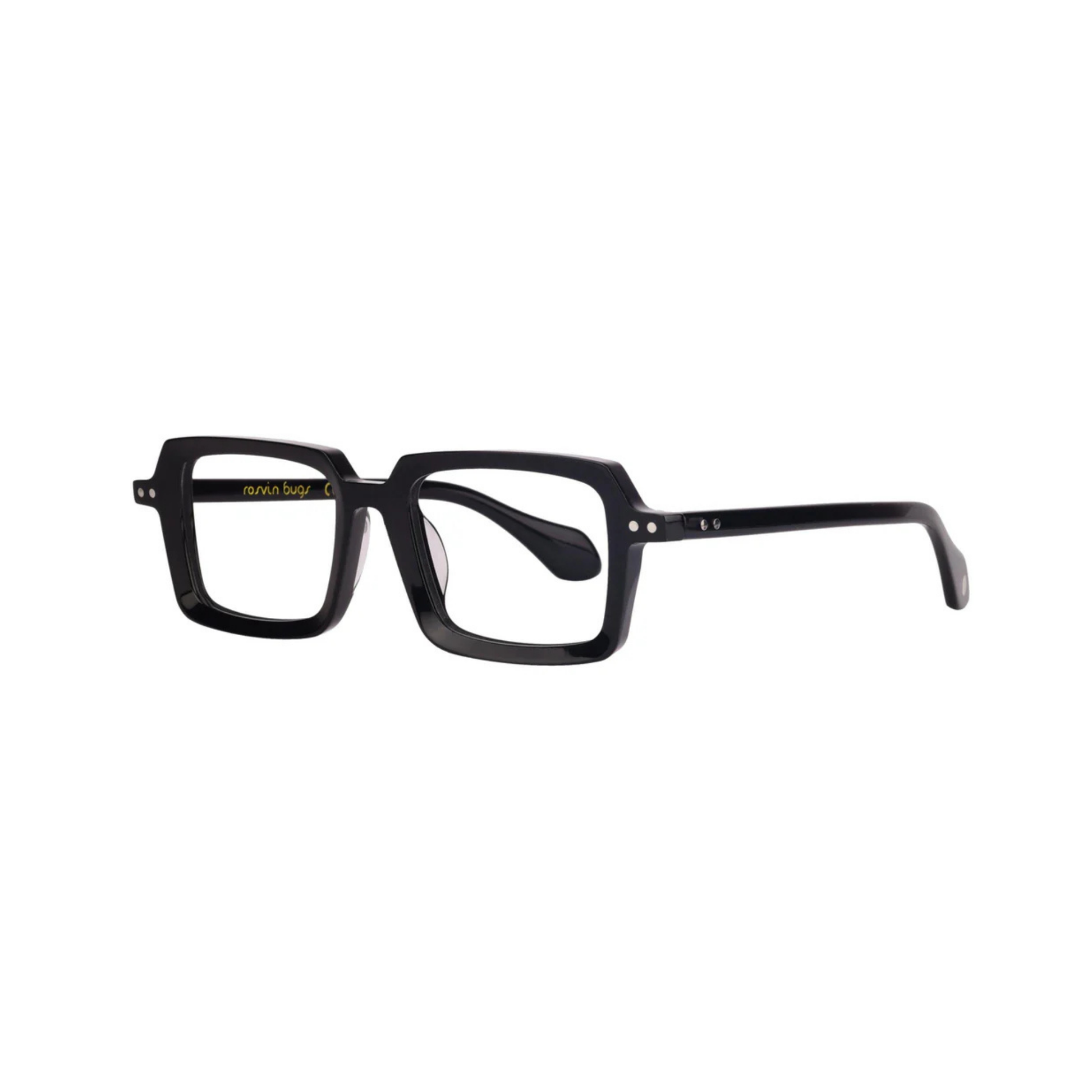 Perry Black/001 designer rectangular optical frame with lightweight full-rim construction for stylish everyday prescription eyewear.