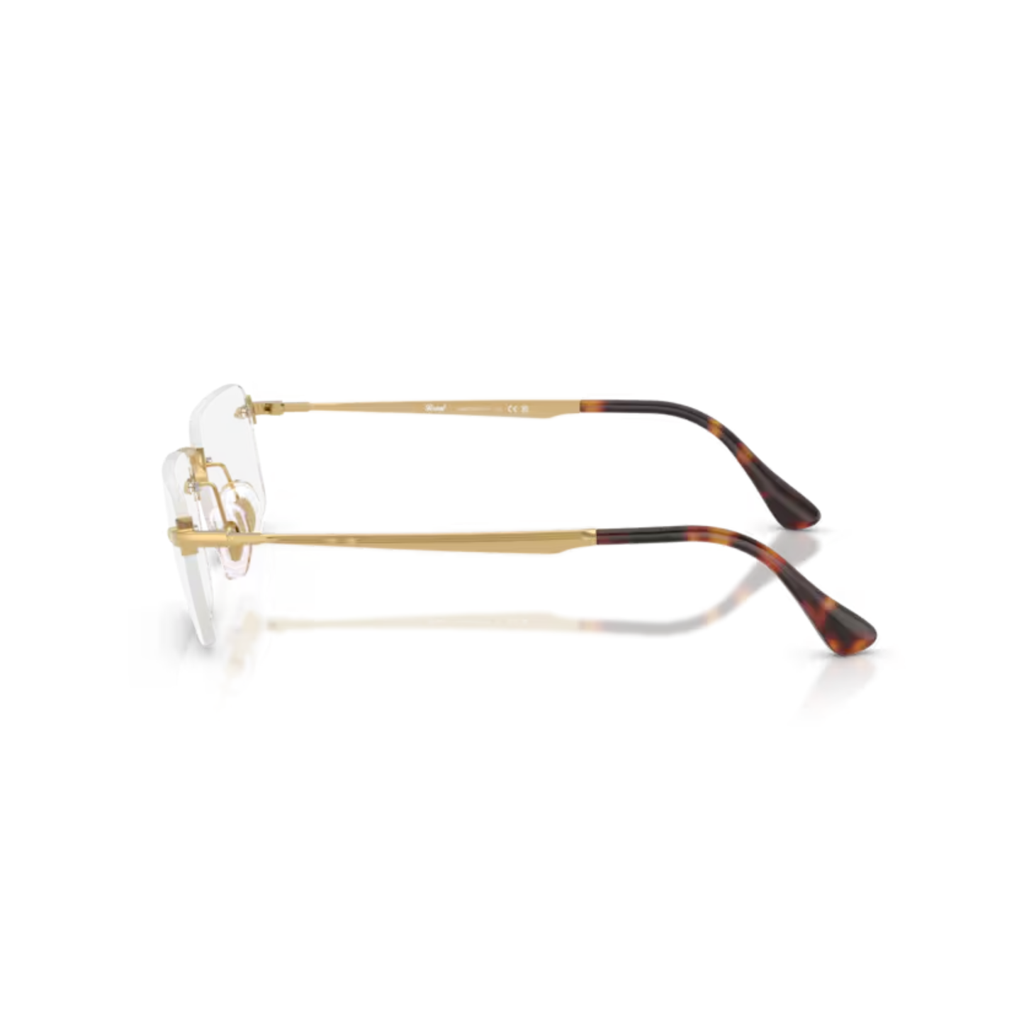 Persol PO1030V Luc Rimless Rectangle Eyeglasses Side View