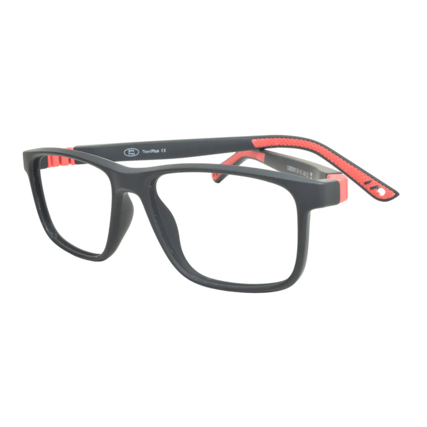 Pitt Mitt Cameroon kids optical frame with lightweight TR90 construction for prescription lenses. Angle View