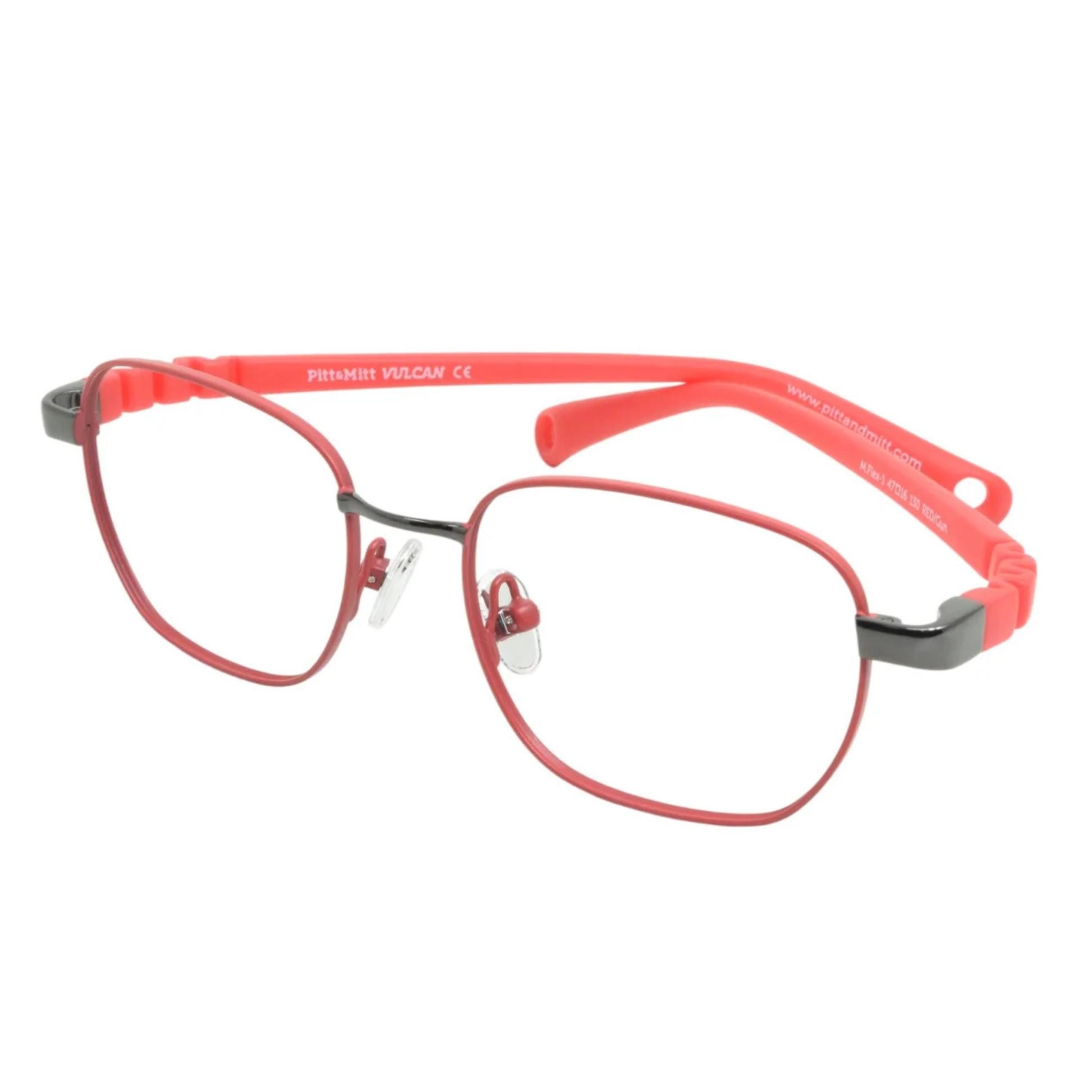 Pitt And Mitt M Flex 1 Optical Frame For kids Eyeglasess. Angle View  