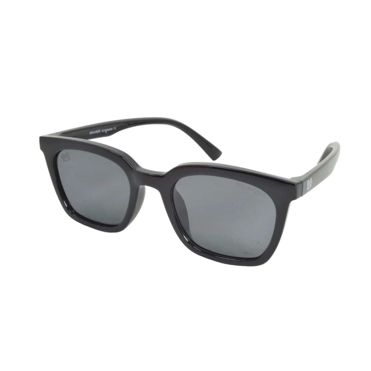Pitt Mitt PM019P unisex square sunglasses with lightweight full-rim frame. Angle View