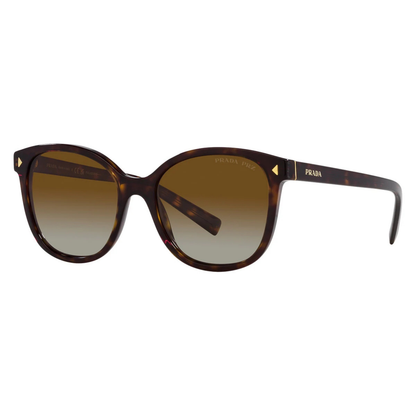 Prada PR 22ZS women acetate square polarized sunglasses front view