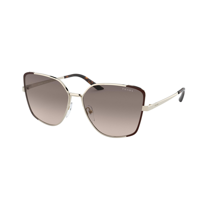 Prada PR 60XS KOF3D0 womens metal irregular sunglasses front view