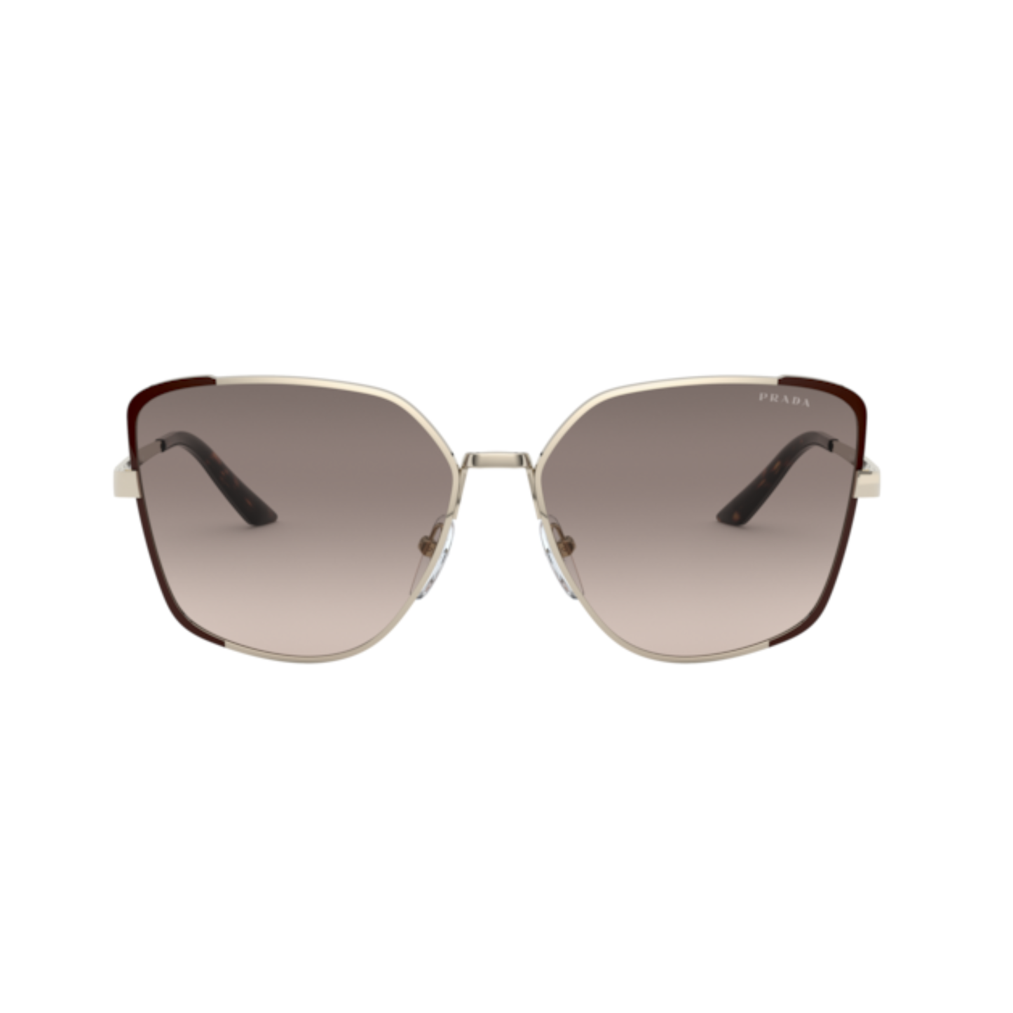 Prada PR 60XS KOF3D0 womens metal irregular sunglasses side profile