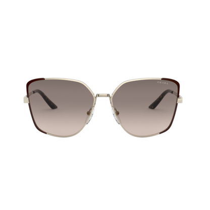 Prada PR 60XS KOF3D0 womens metal irregular sunglasses side profile