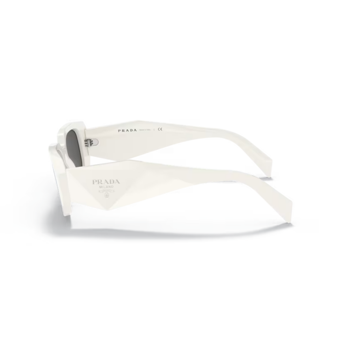 Prada PR17WS unisex acetate rectangle sunglasses side temple profile