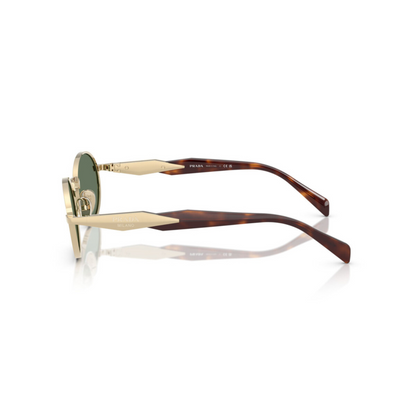 Prada PR65ZS women's oval metal sunglasses with a premium full-rim luxury design.