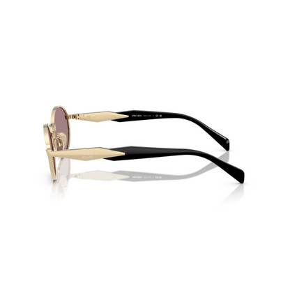 Prada PR65ZS women's oval metal sunglasses with a premium full-rim luxury design.